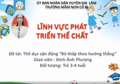 Thể dục: Bò thấp theo hướng thẳng - MGB